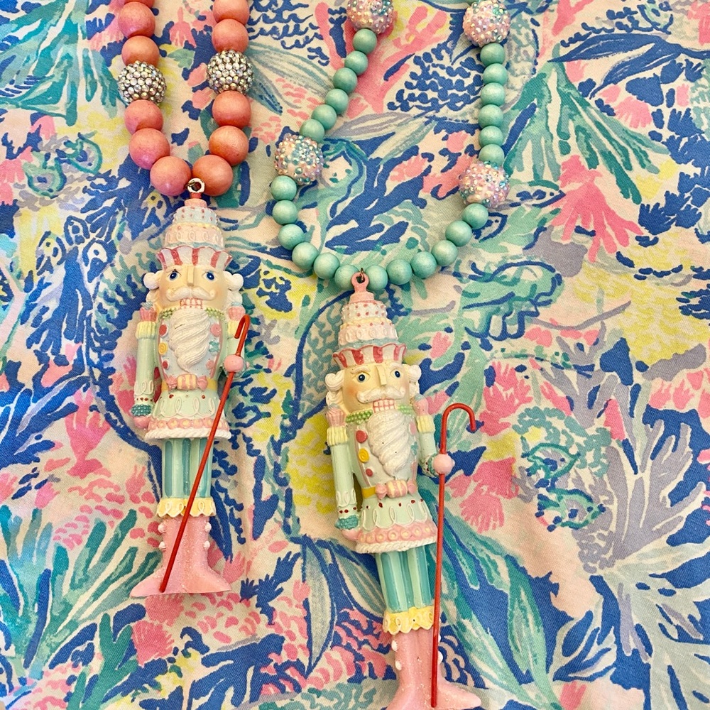 Lilly inspired Christmas nutcracker pieces $35ea